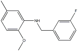  N-[(3-fluorophenyl)methyl]-2-methoxy-5-methylaniline