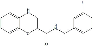 N-[(3-fluorophenyl)methyl]-3,4-dihydro-2H-1,4-benzoxazine-2-carboxamide