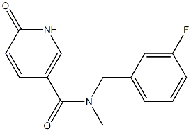 N-[(3-fluorophenyl)methyl]-N-methyl-6-oxo-1,6-dihydropyridine-3-carboxamide