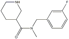 N-[(3-fluorophenyl)methyl]-N-methylpiperidine-3-carboxamide Struktur