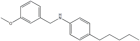 N-[(3-methoxyphenyl)methyl]-4-pentylaniline Structure