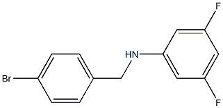 N-[(4-bromophenyl)methyl]-3,5-difluoroaniline Structure