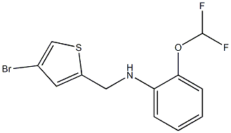 N-[(4-bromothiophen-2-yl)methyl]-2-(difluoromethoxy)aniline|