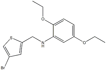 N-[(4-bromothiophen-2-yl)methyl]-2,5-diethoxyaniline Structure