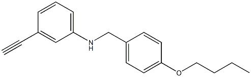 N-[(4-butoxyphenyl)methyl]-3-ethynylaniline Structure