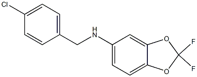 N-[(4-chlorophenyl)methyl]-2,2-difluoro-2H-1,3-benzodioxol-5-amine Structure
