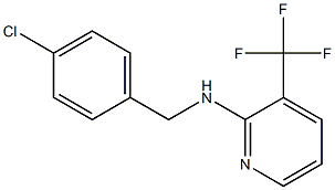 N-[(4-chlorophenyl)methyl]-3-(trifluoromethyl)pyridin-2-amine Struktur