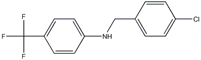 N-[(4-chlorophenyl)methyl]-4-(trifluoromethyl)aniline Struktur