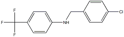 N-[(4-chlorophenyl)methyl]-4-(trifluoromethyl)aniline Structure