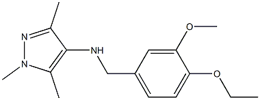 N-[(4-ethoxy-3-methoxyphenyl)methyl]-1,3,5-trimethyl-1H-pyrazol-4-amine Structure