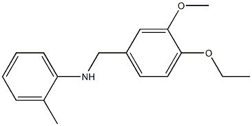 N-[(4-ethoxy-3-methoxyphenyl)methyl]-2-methylaniline Struktur