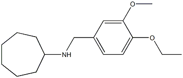 N-[(4-ethoxy-3-methoxyphenyl)methyl]cycloheptanamine Structure