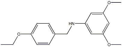 N-[(4-ethoxyphenyl)methyl]-3,5-dimethoxyaniline 化学構造式