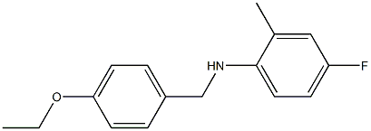 N-[(4-ethoxyphenyl)methyl]-4-fluoro-2-methylaniline Structure