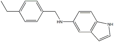 N-[(4-ethylphenyl)methyl]-1H-indol-5-amine 结构式