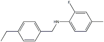 N-[(4-ethylphenyl)methyl]-2-fluoro-4-methylaniline Structure