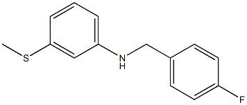 N-[(4-fluorophenyl)methyl]-3-(methylsulfanyl)aniline|