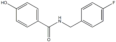 N-[(4-fluorophenyl)methyl]-4-hydroxybenzamide Struktur