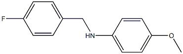 N-[(4-fluorophenyl)methyl]-4-methoxyaniline Struktur