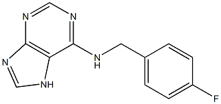 N-[(4-fluorophenyl)methyl]-7H-purin-6-amine Struktur