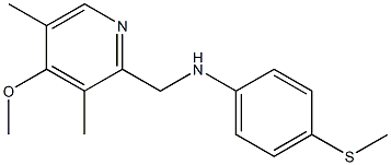  N-[(4-methoxy-3,5-dimethylpyridin-2-yl)methyl]-4-(methylsulfanyl)aniline