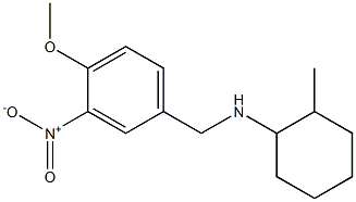 N-[(4-methoxy-3-nitrophenyl)methyl]-2-methylcyclohexan-1-amine,,结构式