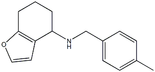 N-[(4-methylphenyl)methyl]-4,5,6,7-tetrahydro-1-benzofuran-4-amine Struktur