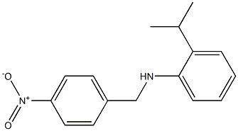 N-[(4-nitrophenyl)methyl]-2-(propan-2-yl)aniline Structure