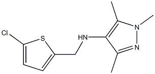 N-[(5-chlorothiophen-2-yl)methyl]-1,3,5-trimethyl-1H-pyrazol-4-amine Struktur