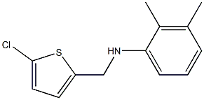 N-[(5-chlorothiophen-2-yl)methyl]-2,3-dimethylaniline 化学構造式