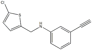 N-[(5-chlorothiophen-2-yl)methyl]-3-ethynylaniline 结构式