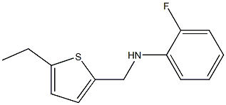 N-[(5-ethylthiophen-2-yl)methyl]-2-fluoroaniline Struktur