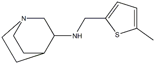 N-[(5-methylthiophen-2-yl)methyl]-1-azabicyclo[2.2.2]octan-3-amine 化学構造式