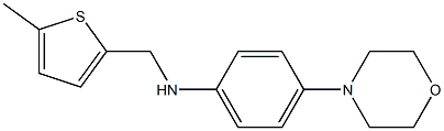 N-[(5-methylthiophen-2-yl)methyl]-4-(morpholin-4-yl)aniline 结构式