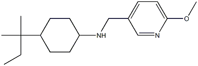 N-[(6-methoxypyridin-3-yl)methyl]-4-(2-methylbutan-2-yl)cyclohexan-1-amine Structure