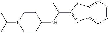 N-[1-(1,3-benzothiazol-2-yl)ethyl]-1-(propan-2-yl)piperidin-4-amine Structure