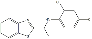 N-[1-(1,3-benzothiazol-2-yl)ethyl]-2,4-dichloroaniline Struktur