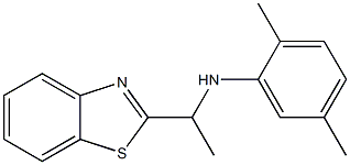 N-[1-(1,3-benzothiazol-2-yl)ethyl]-2,5-dimethylaniline Struktur