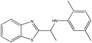 N-[1-(1,3-benzothiazol-2-yl)ethyl]-2,5-dimethylaniline Structure