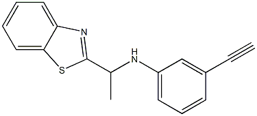 N-[1-(1,3-benzothiazol-2-yl)ethyl]-3-ethynylaniline Structure