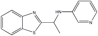 N-[1-(1,3-benzothiazol-2-yl)ethyl]pyridin-3-amine,,结构式