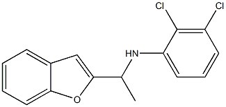 N-[1-(1-benzofuran-2-yl)ethyl]-2,3-dichloroaniline 结构式