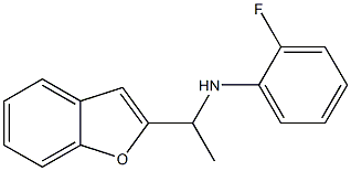 N-[1-(1-benzofuran-2-yl)ethyl]-2-fluoroaniline 结构式