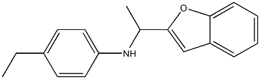 N-[1-(1-benzofuran-2-yl)ethyl]-4-ethylaniline Structure