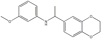 N-[1-(2,3-dihydro-1,4-benzodioxin-6-yl)ethyl]-3-methoxyaniline Struktur