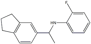 N-[1-(2,3-dihydro-1H-inden-5-yl)ethyl]-2-fluoroaniline Structure