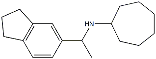 N-[1-(2,3-dihydro-1H-inden-5-yl)ethyl]cycloheptanamine,,结构式