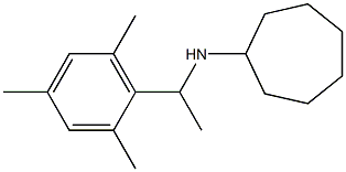 N-[1-(2,4,6-trimethylphenyl)ethyl]cycloheptanamine Structure