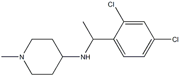 N-[1-(2,4-dichlorophenyl)ethyl]-1-methylpiperidin-4-amine Struktur