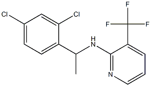 N-[1-(2,4-dichlorophenyl)ethyl]-3-(trifluoromethyl)pyridin-2-amine,,结构式